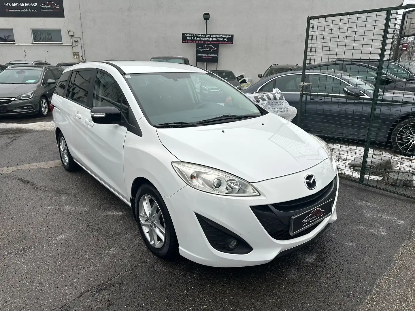 Mazda 5 Mazda5 1,8i mit 7 Sitzen PICKERL Sommer+Winterreif Weiß - 1
