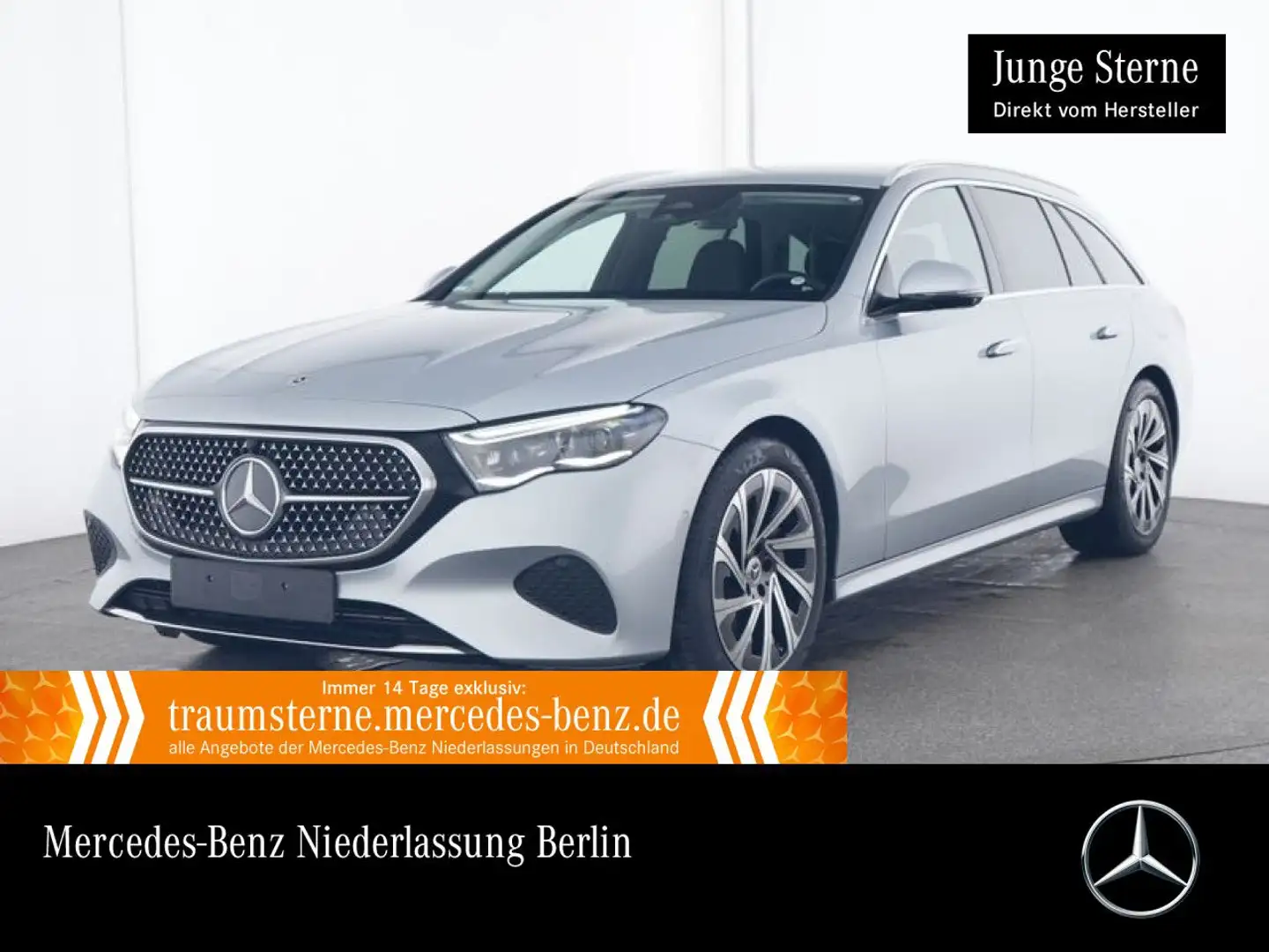Mercedes-Benz E 300 de T Hybrid Avantgarde 360° Distr. AHK PTS Silber - 1