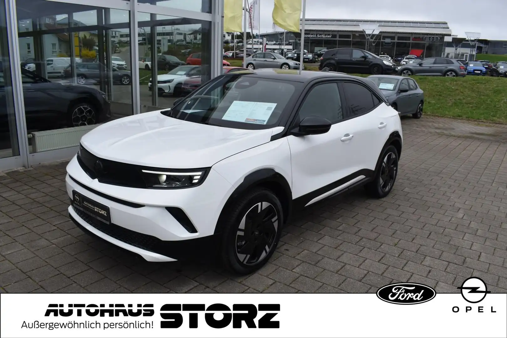 Opel Mokka e GS |FACEIFT||WINTER-PAKET|KAMERA|3-PHASIG| Weiß - 1