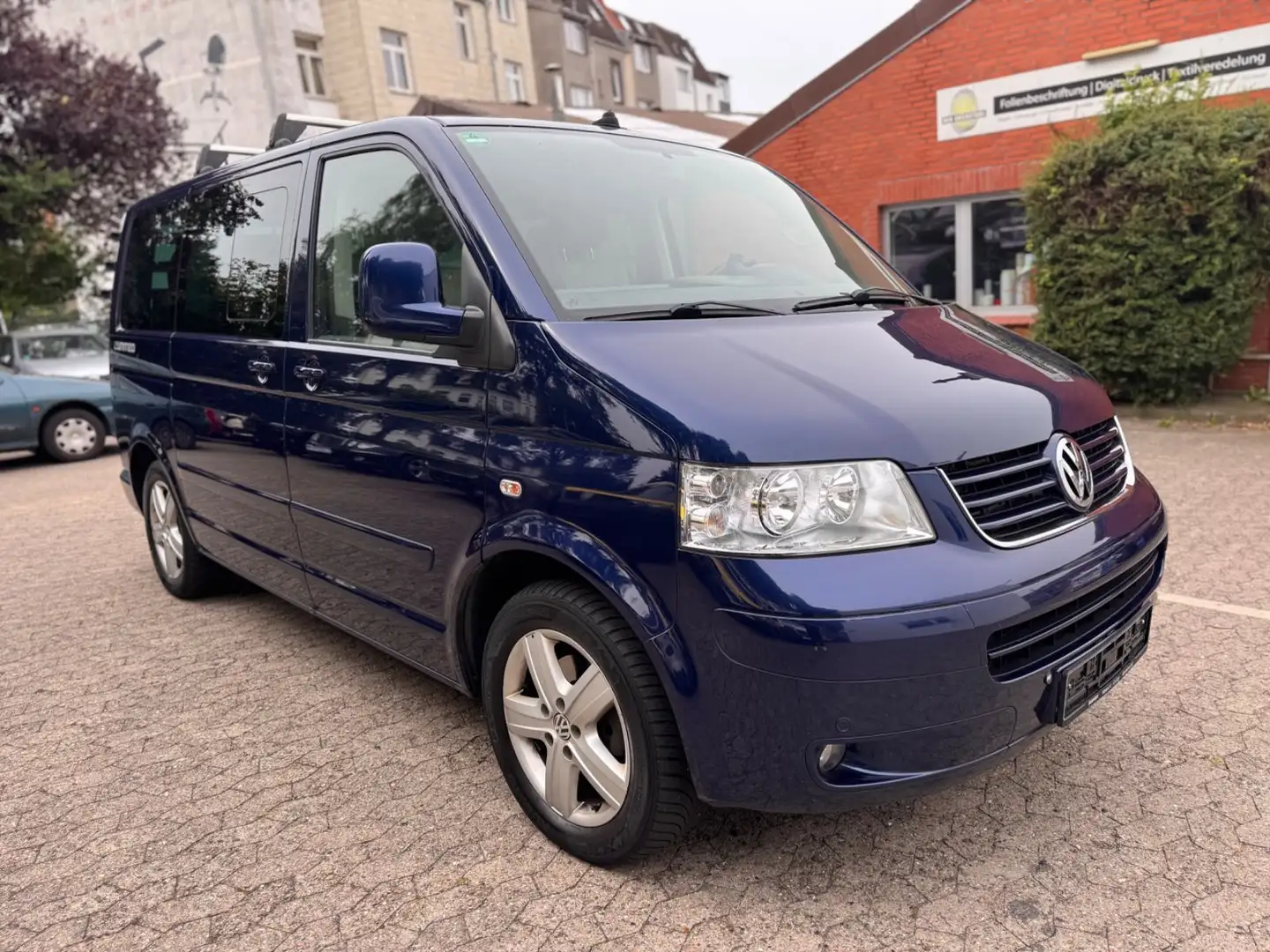 Volkswagen T5 Transporter T5 Multivan 2.5TDI United'2xS-Tür'El.SD'PDC'7SI' Blau - 1