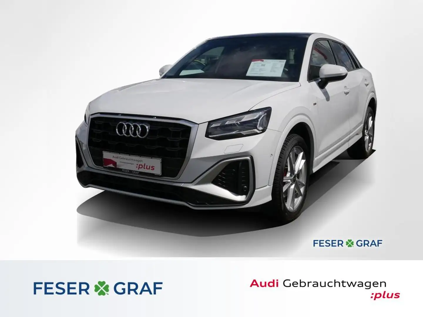 Audi Q2 S line 35 TDI S tronic Pano,Matrix,Navi,Leder Weiß - 1