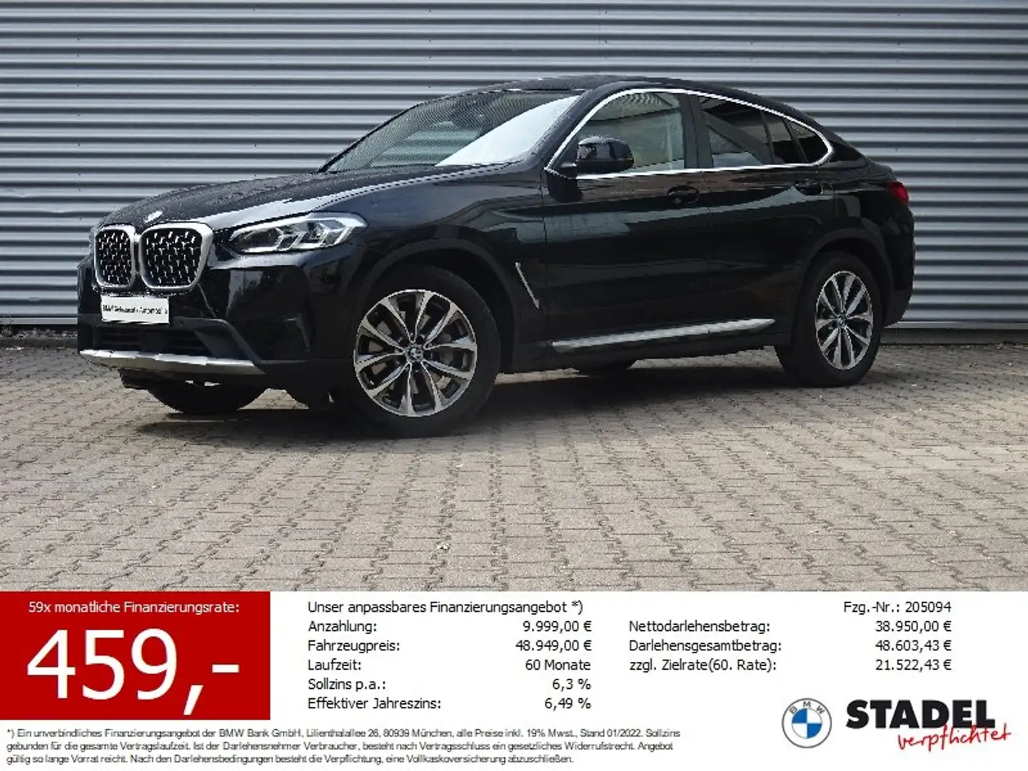 BMW X4 xDrive30d ACC Panorama AHK Drive/Park-Assist Schwarz - 1