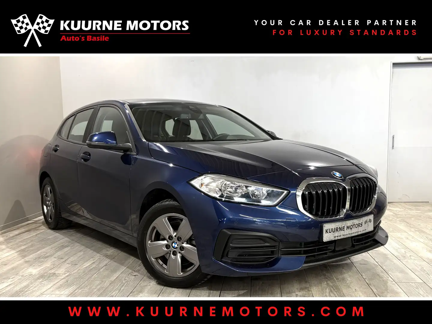 BMW 116 d Alu16"/Gps/Carplay/Pdc/Airco *1j garantie* Blauw - 1