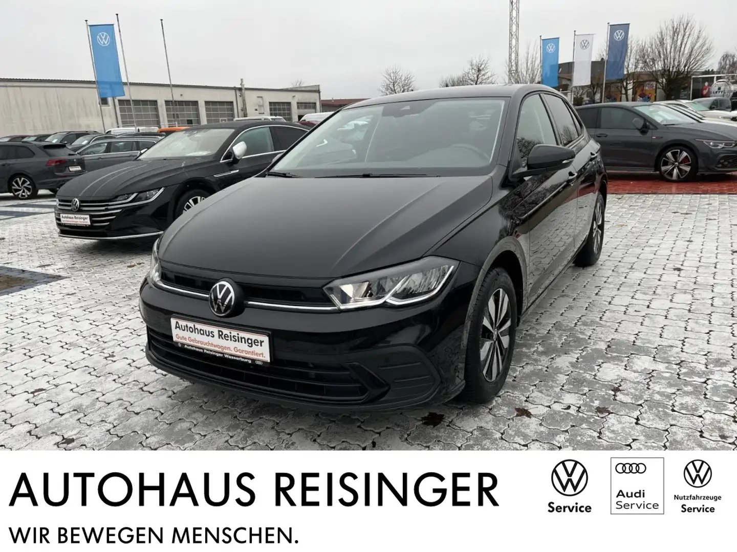 Volkswagen Polo 1.0 TSI Move DSG (APP,LED,RearView,ACC) Klima Schwarz - 1