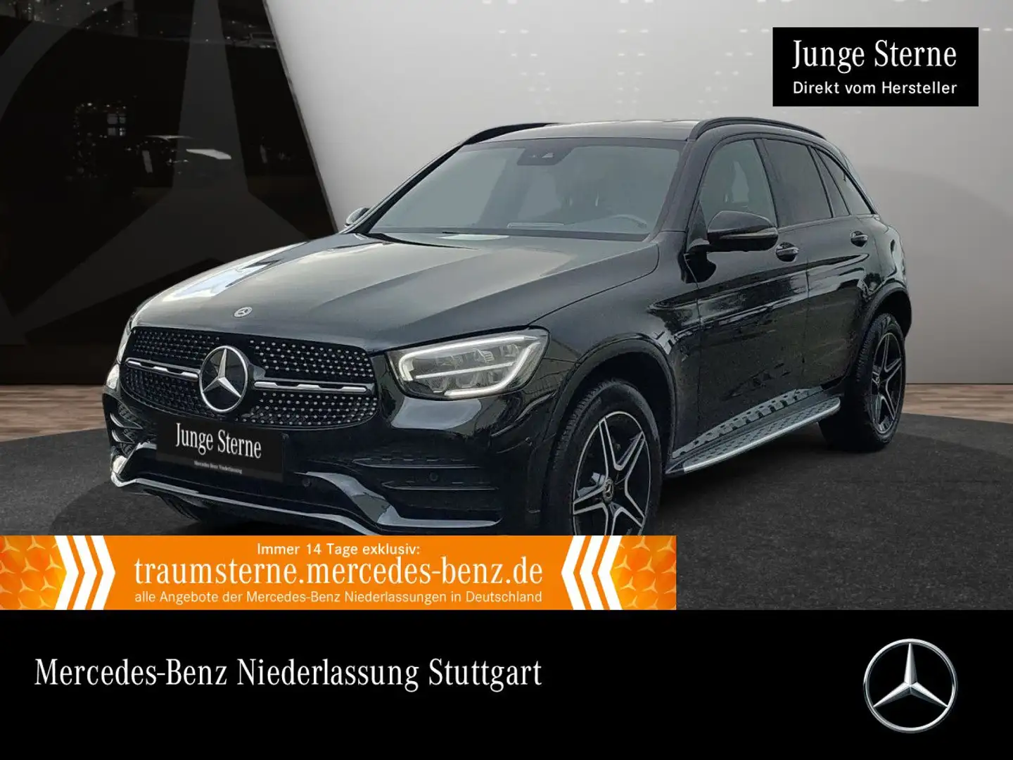 Mercedes-Benz GLC 300 e 4M AMG+NIGHT+360+AHK+LED+KEYLESS+9G Schwarz - 1