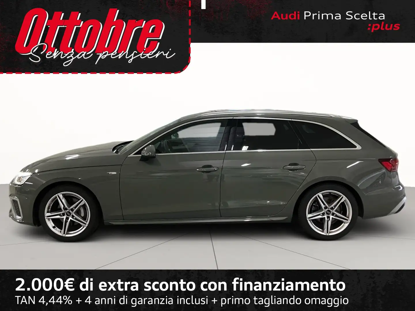 Audi A4 avant 40 2.0 tdi mhev s line edition quattro 204cv Gris - 2