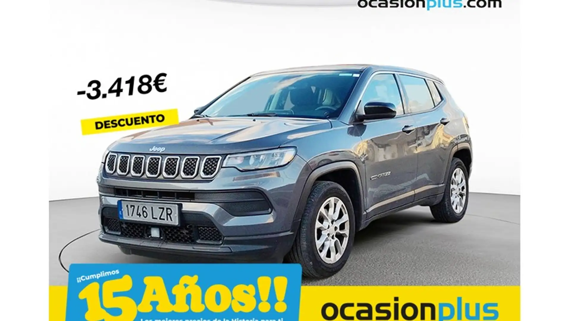 Jeep Compass 1.3 Gse T4 Longitude 4x2 130 Gris - 1