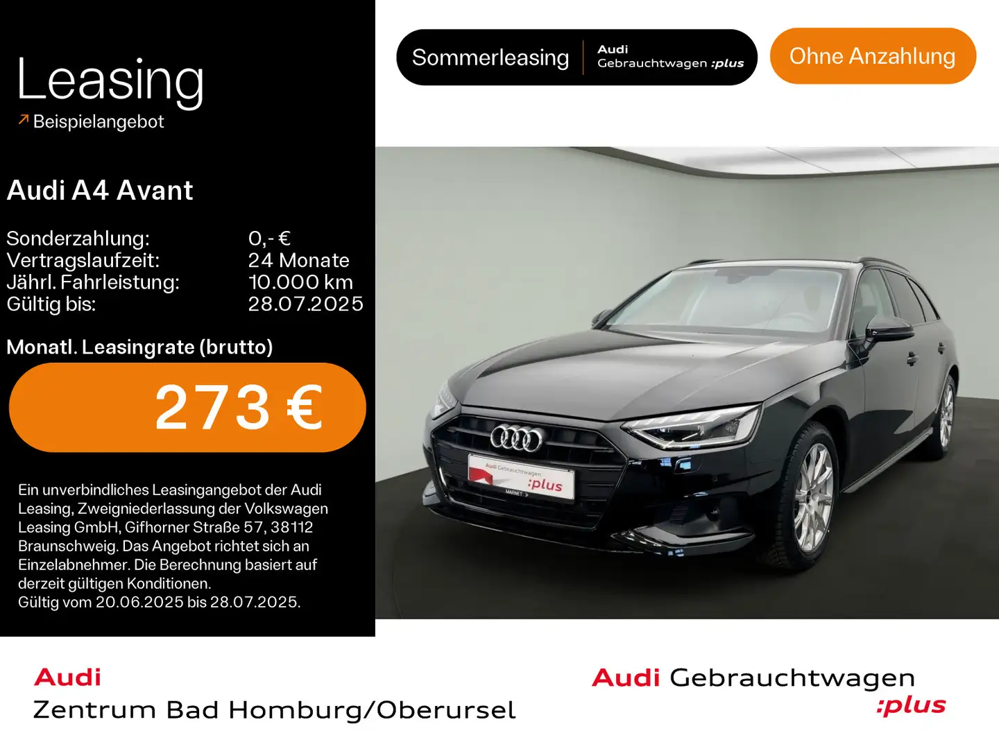 Audi A4 Advanced 35 TDI*Navi*LED*AHK*PDC*Virtua Noir - 1