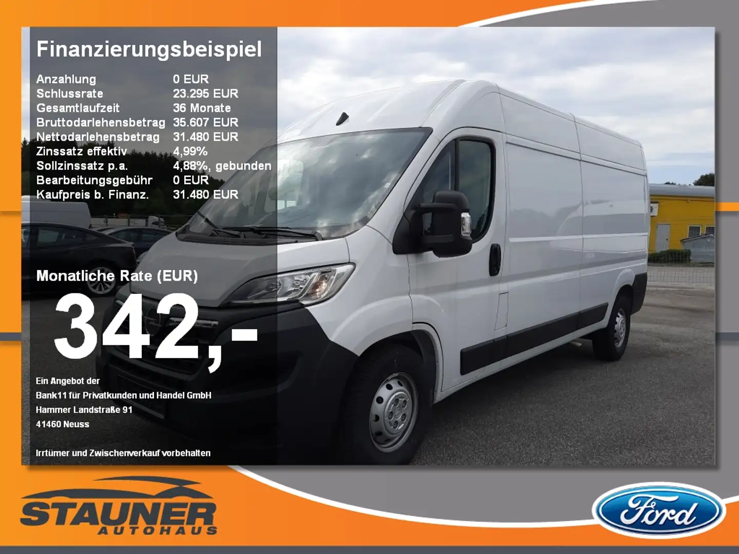 Opel Movano 2.2 D 165 (35t) L3H2 Edition Klima - 1