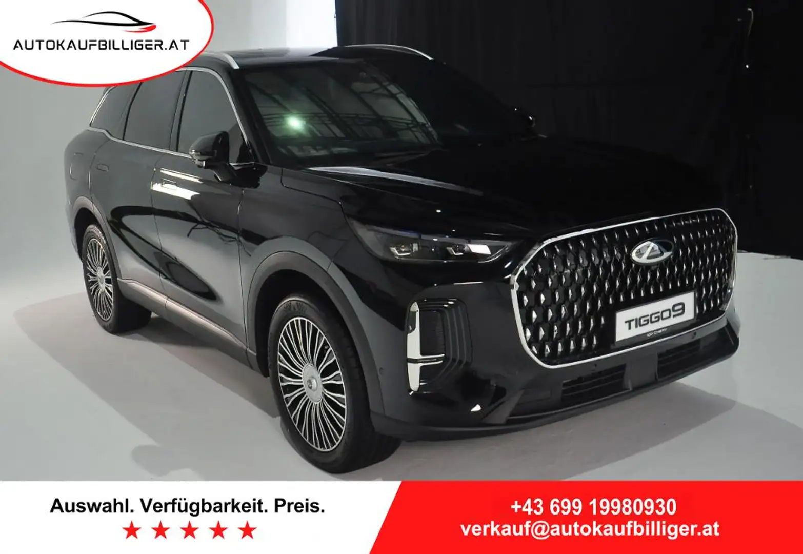 Chery Tiggo 9 PHEV AWD Schwarz - 1