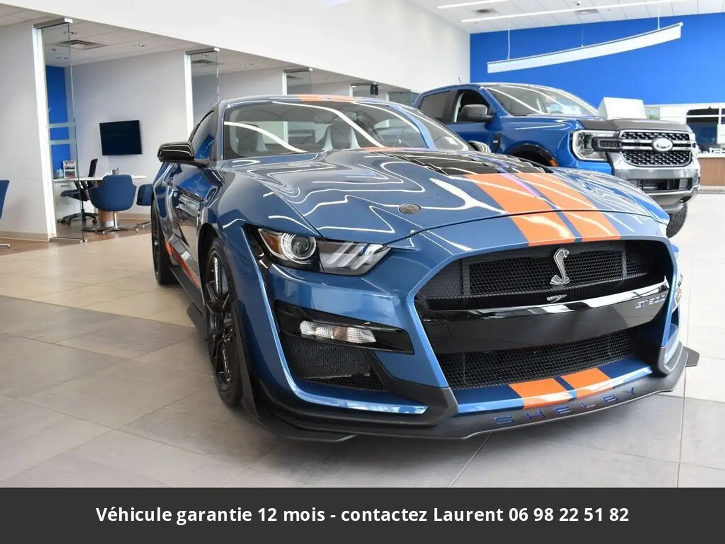 Ford Mustang Shelby GT500 760Ch Hors homologation 4500e Bleu - 1