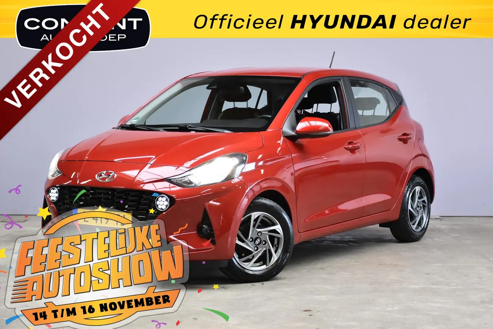 Hyundai i10 1.0i 67pk Comfort Smart Rouge - 1