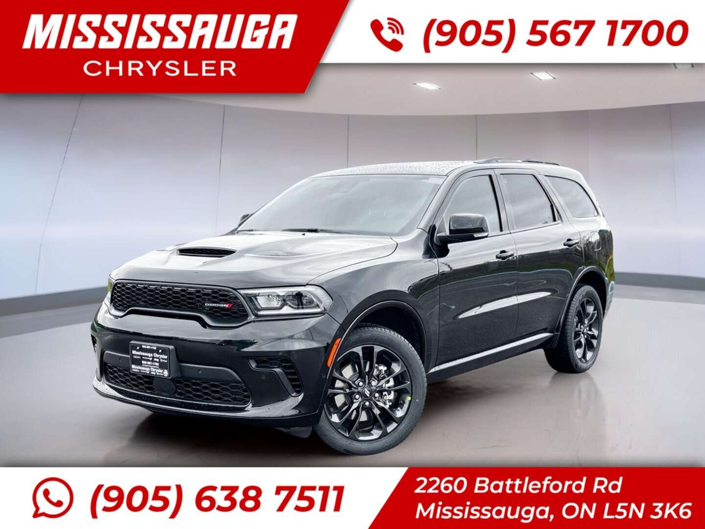 2026 Dodge Durango Gt Plus Awd | Red Leather Seats | Low KM | Sunroof