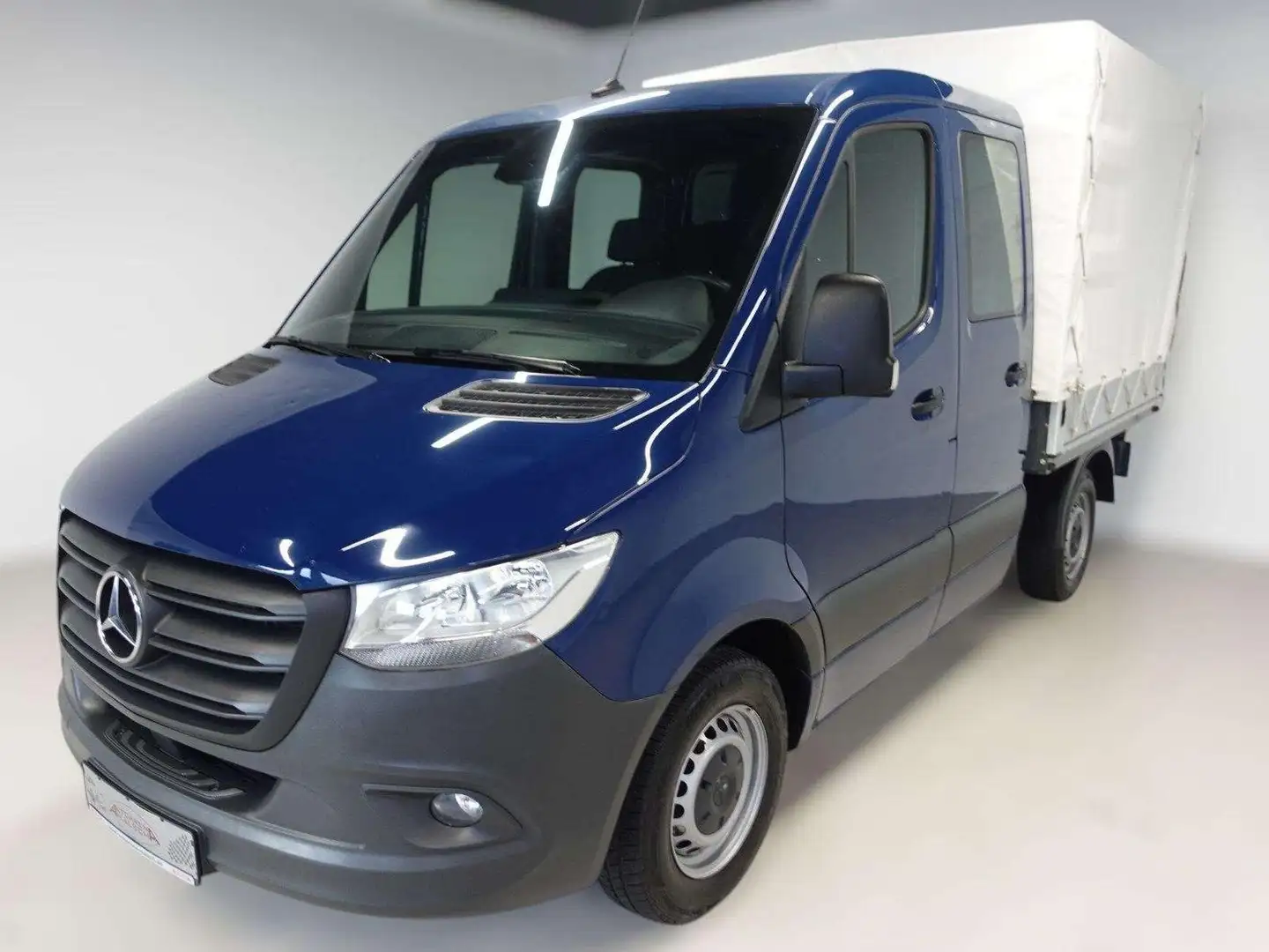 Mercedes-Benz Sprinter 215 CDI Aut. Pritsche DoKa AHK Klimaaut Blau - 1
