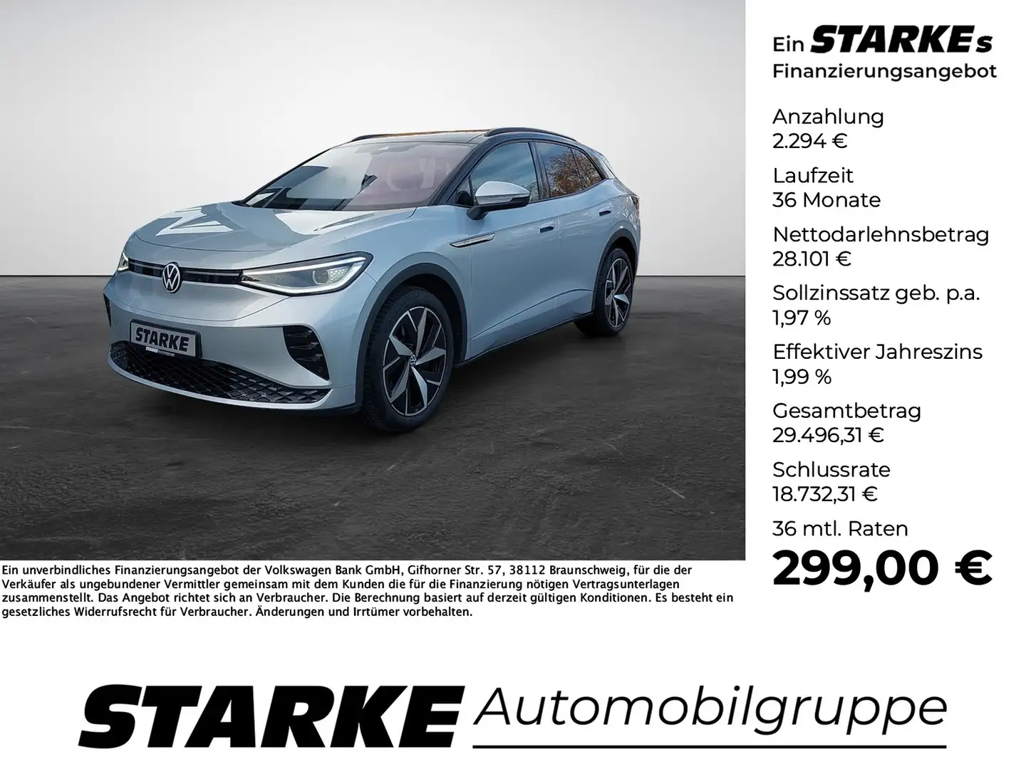 Volkswagen ID.4 GTX 4M Silber - 1