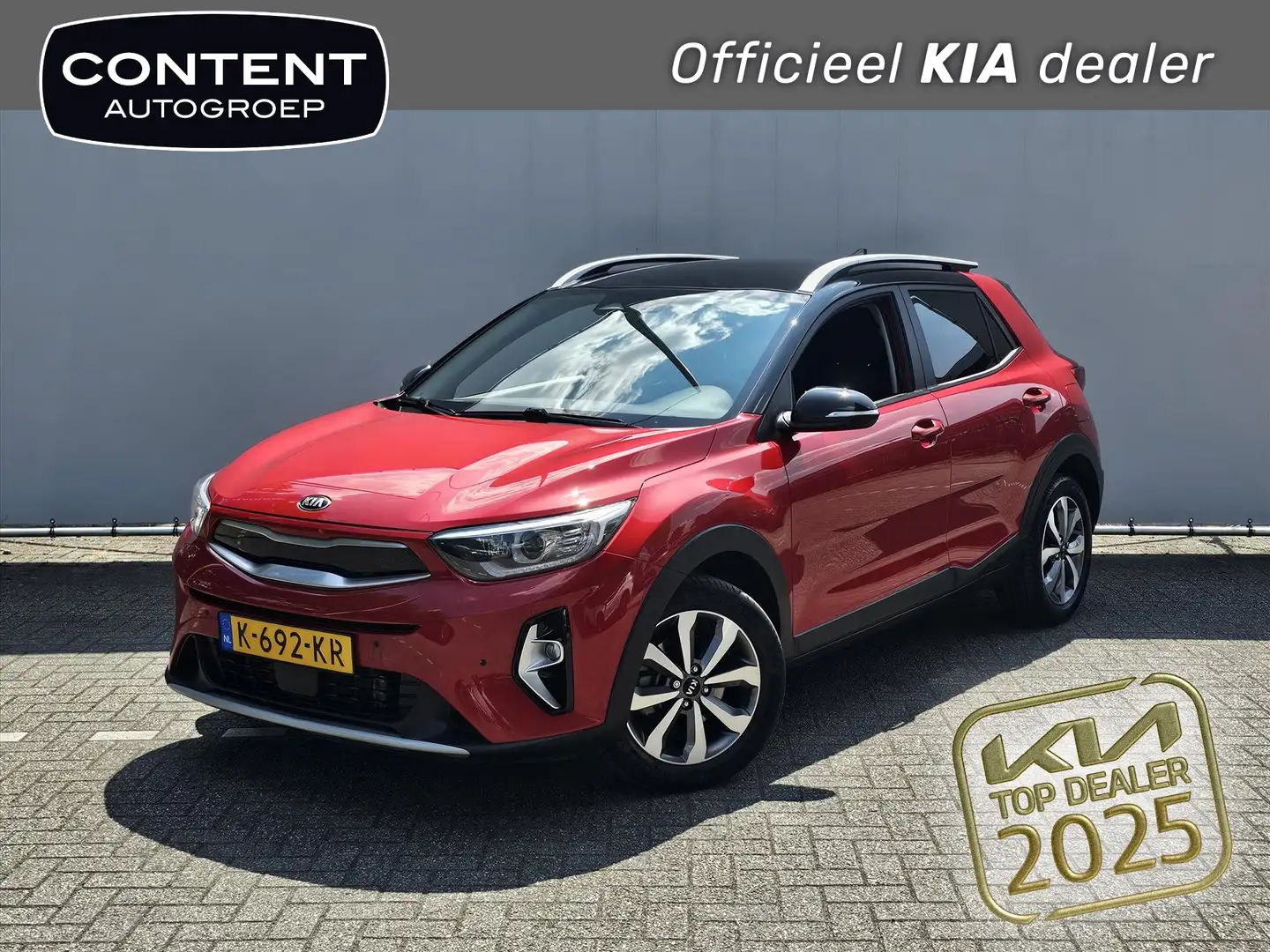 Kia Stonic 1.0 100pk DynamicPlusLine I Navi I Clima I PDC voo Rouge - 1