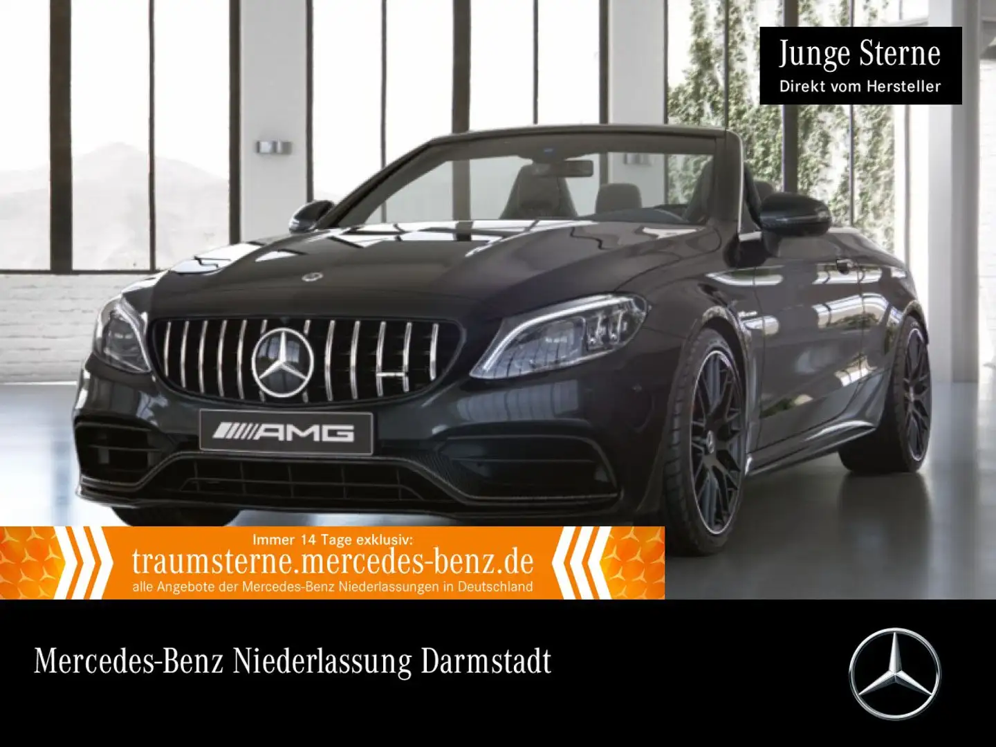 Mercedes-Benz C 63 AMG C 63 S Cabrio NIGHT+DRIVERS+360+MULTIBEAM+FAHRASS Schwarz - 1