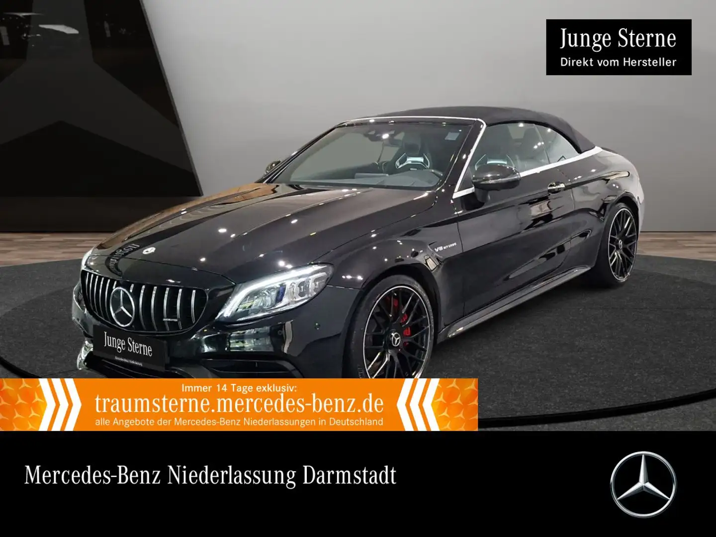 Mercedes-Benz C 63 AMG C 63 S Cabrio NIGHT+DRIVERS+360+MULTIBEAM+FAHRASS Schwarz - 1