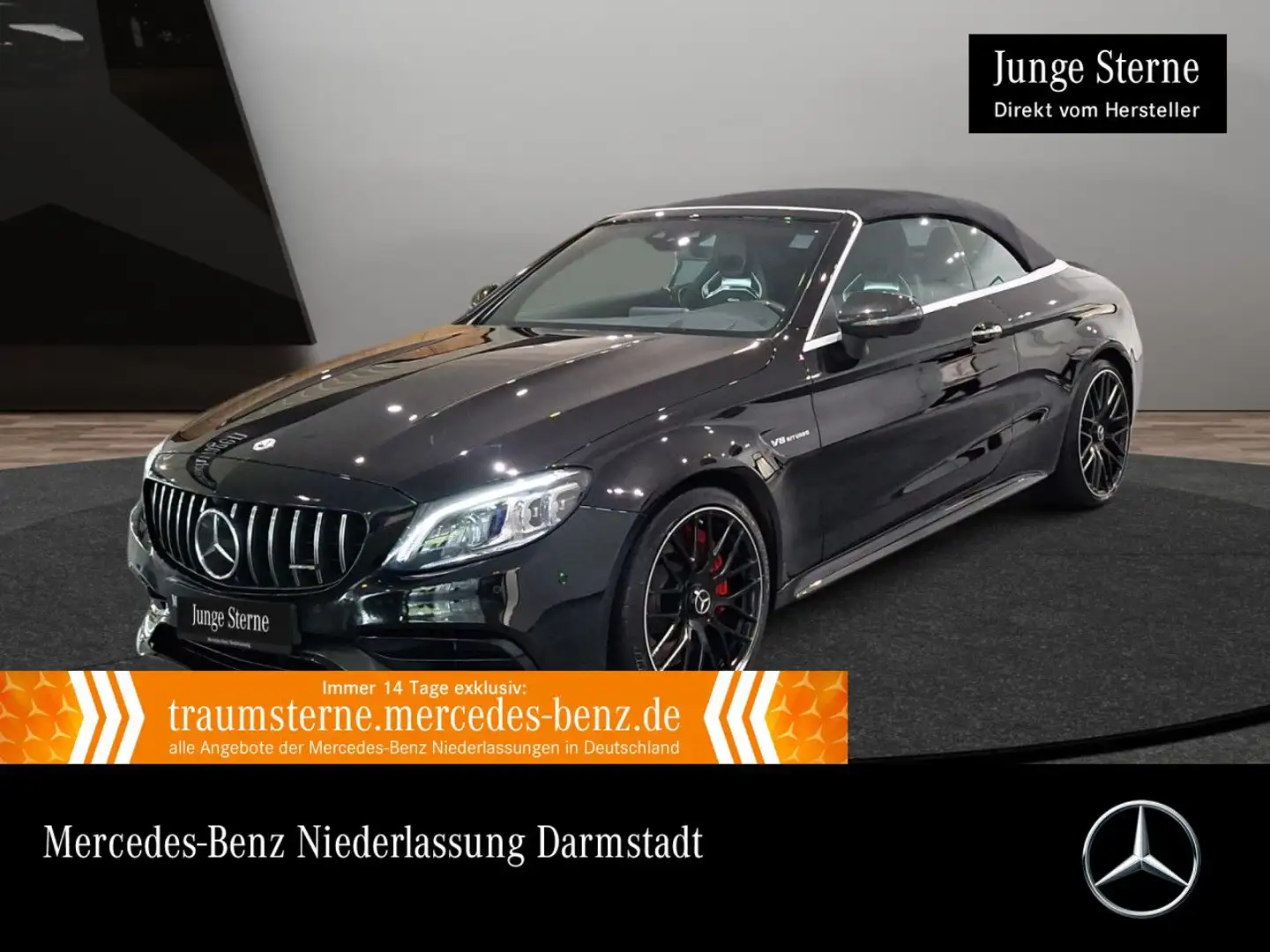 Mercedes-Benz C 63 AMG C 63 S Cabrio NIGHT+DRIVERS+360+MULTIBEAM+FAHRASS Schwarz - 1