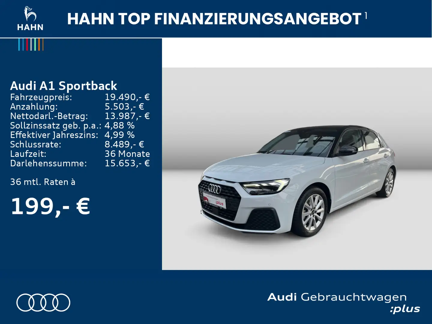 Audi A1 30TFSI Virtual LED Sitzh Einparkh Blanc - 2