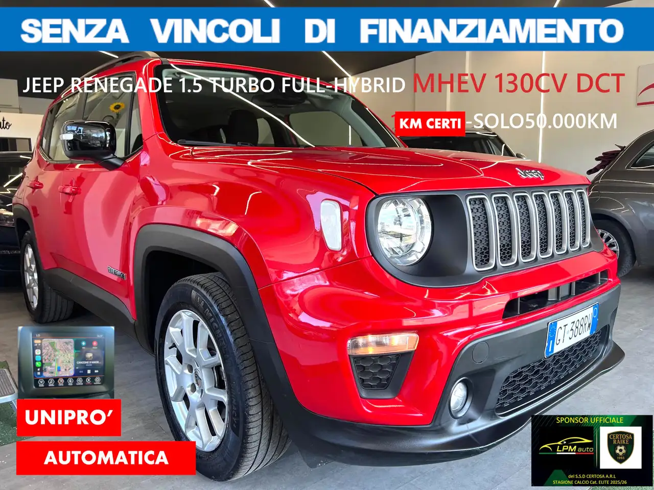 Jeep Renegade 1.5 t4 MHEV 130CV DCT LIMITED*NO VINCOLI FINANZIAM* AZIENDALE UNIPRO Limited
