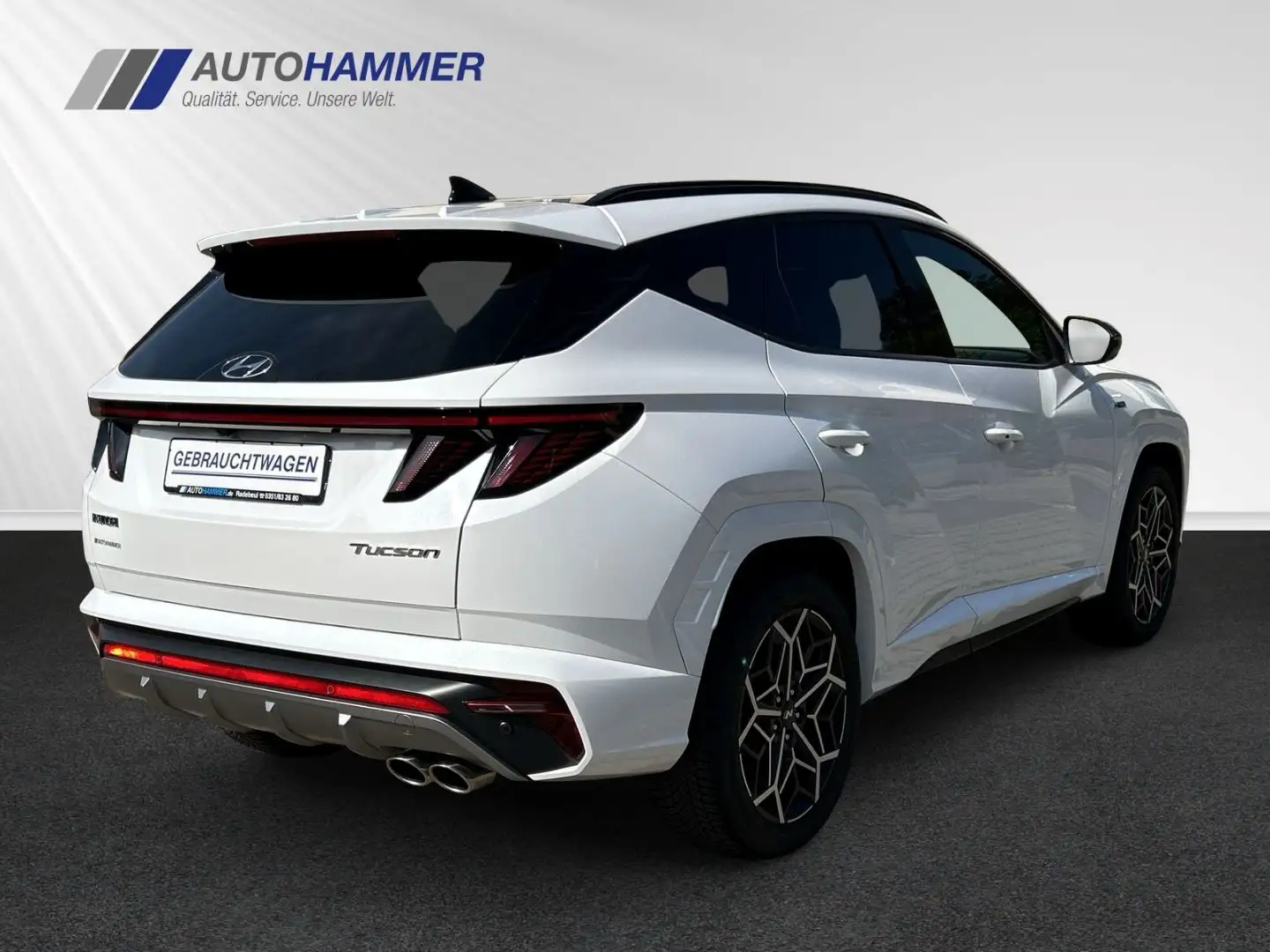 Hyundai TUCSON 1.6T DCT 2WD N-LINE Navi ECS Sitz-/Ass.P+ Weiß - 2