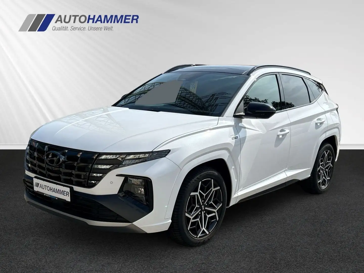 Hyundai TUCSON 1.6T DCT 2WD N-LINE Navi ECS Sitz-/Ass.P+ Weiß - 1