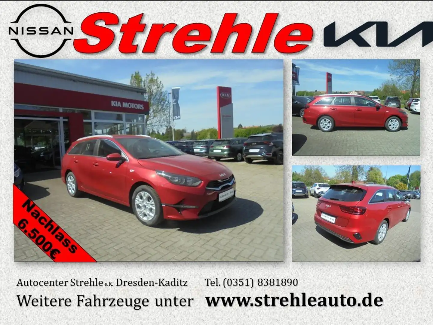 Kia Ceed SW / cee'd SW Vision 1.5 T-GDI Komfort+ Navi 6MT Rückfahr Rot - 1