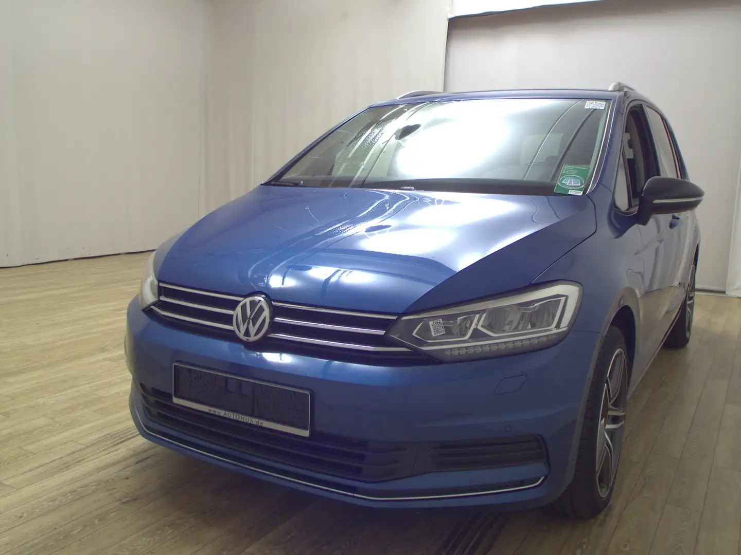 Volkswagen Touran 2.0 TDI IQ.DRIVE 7-Sitze Navi LED AHK ACC Blau - 2