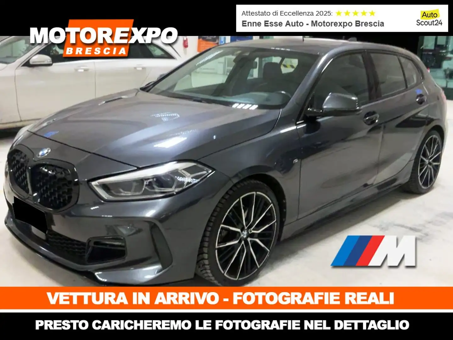 BMW 116 d M Sport & MTechnic Steptronic Black Shadow Line Gris - 1