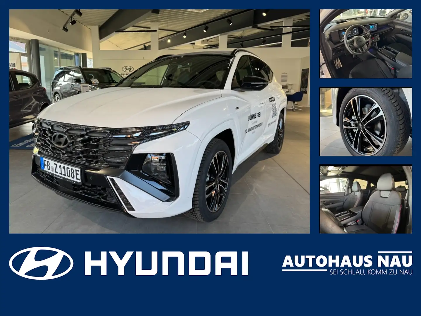Hyundai TUCSON 1.6 T-GDI PHEV N-Line Inkl. Big Deal Blanc - 1