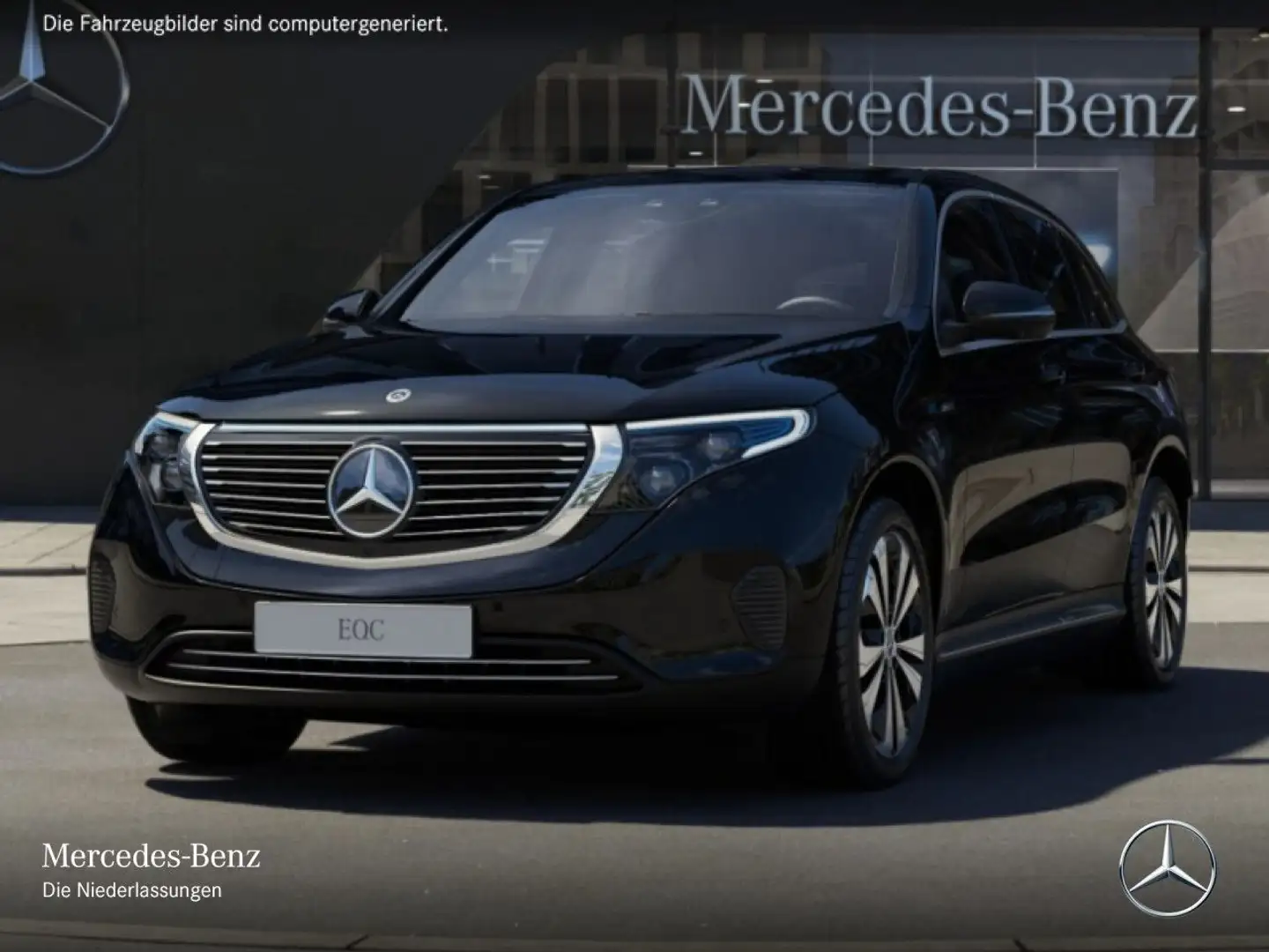 Mercedes-Benz EQC 400 4M 360+MULTIBEAM+FAHRASS+KEYLESS Schwarz - 2