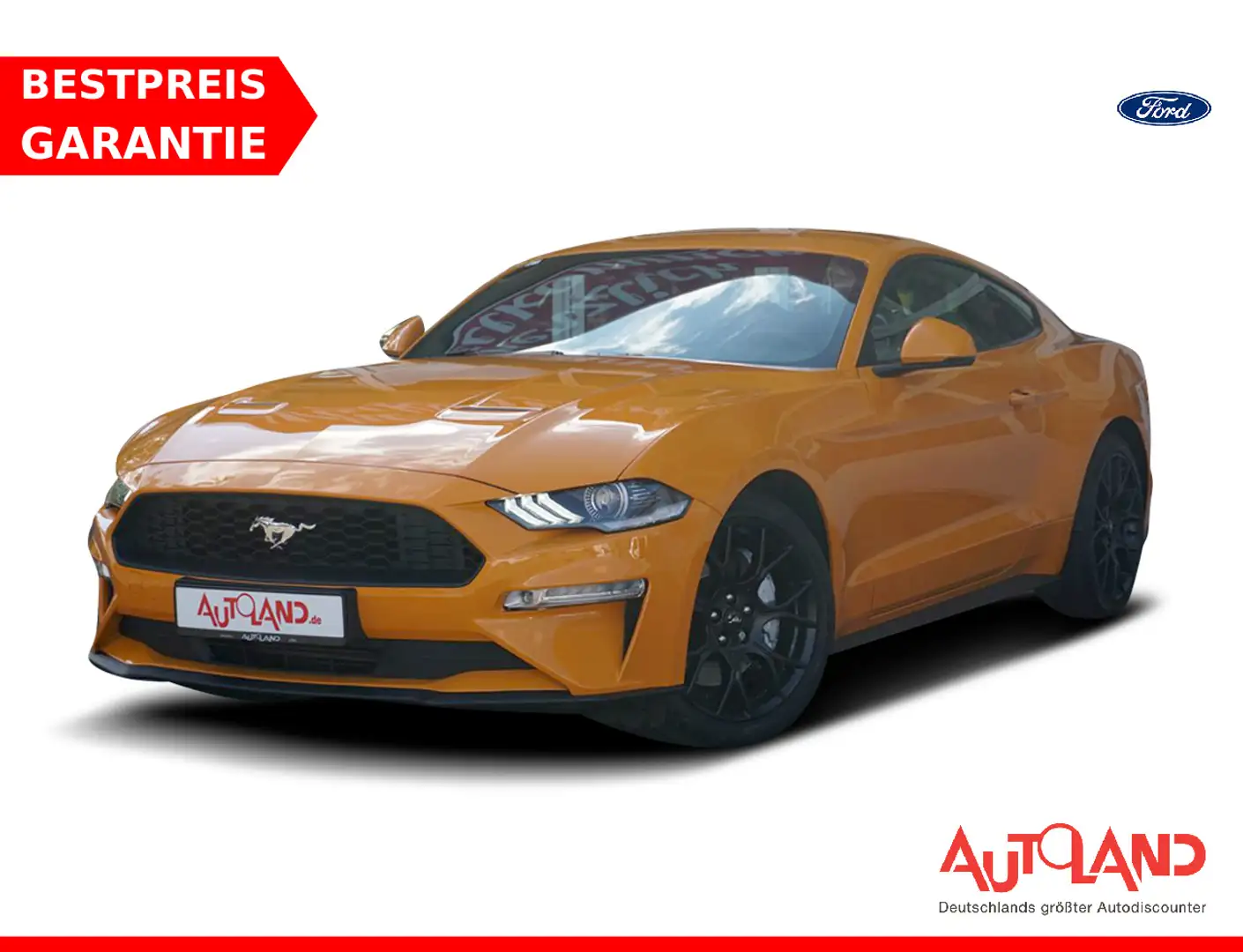 Ford Mustang 2.3 EcoBoost LED Navi Kamera Leder ACC Naranja - 1