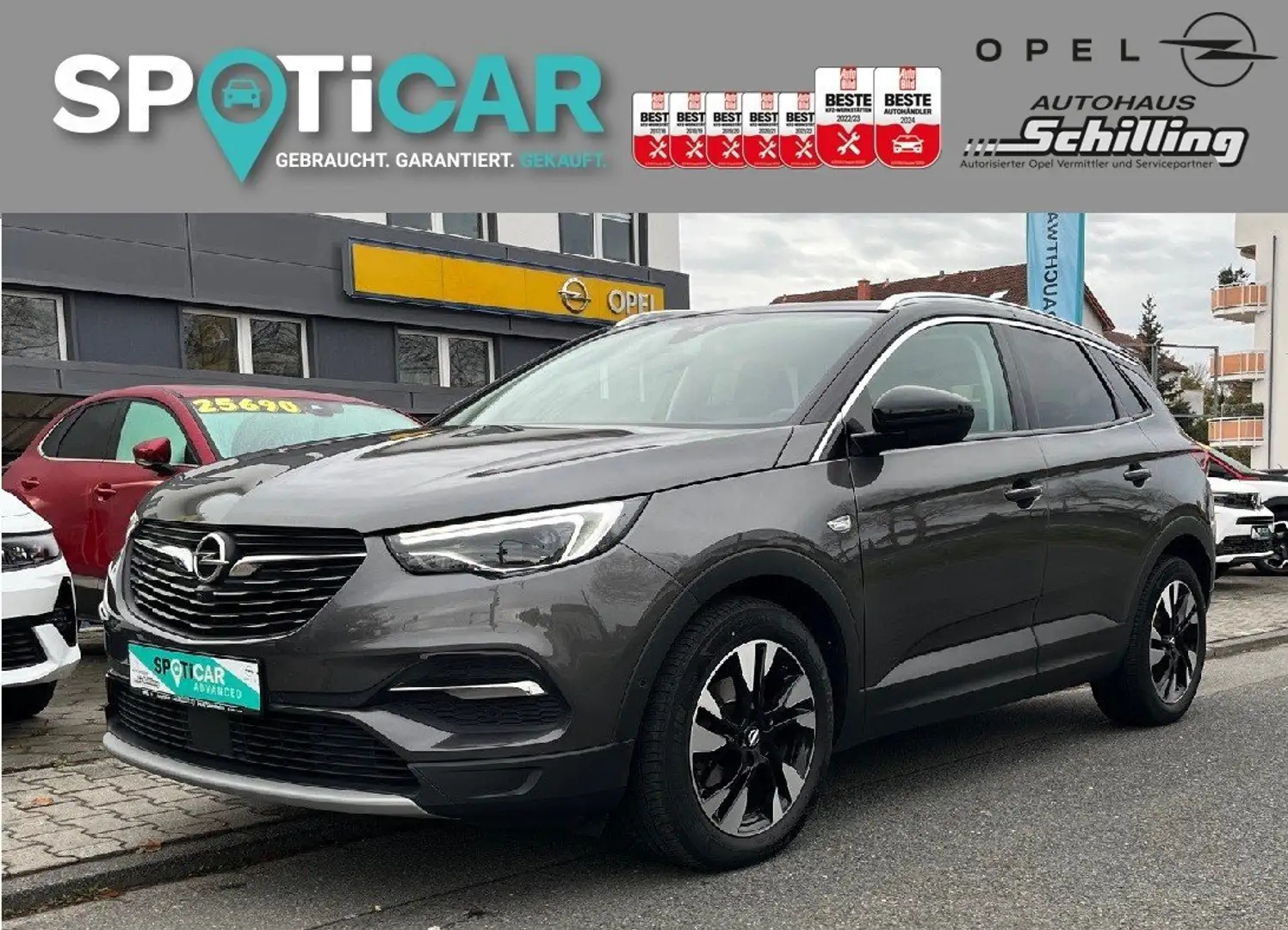 Opel Grandland X Grandland X 2.0D AT Innovation WiRä Gratis Grau - 1