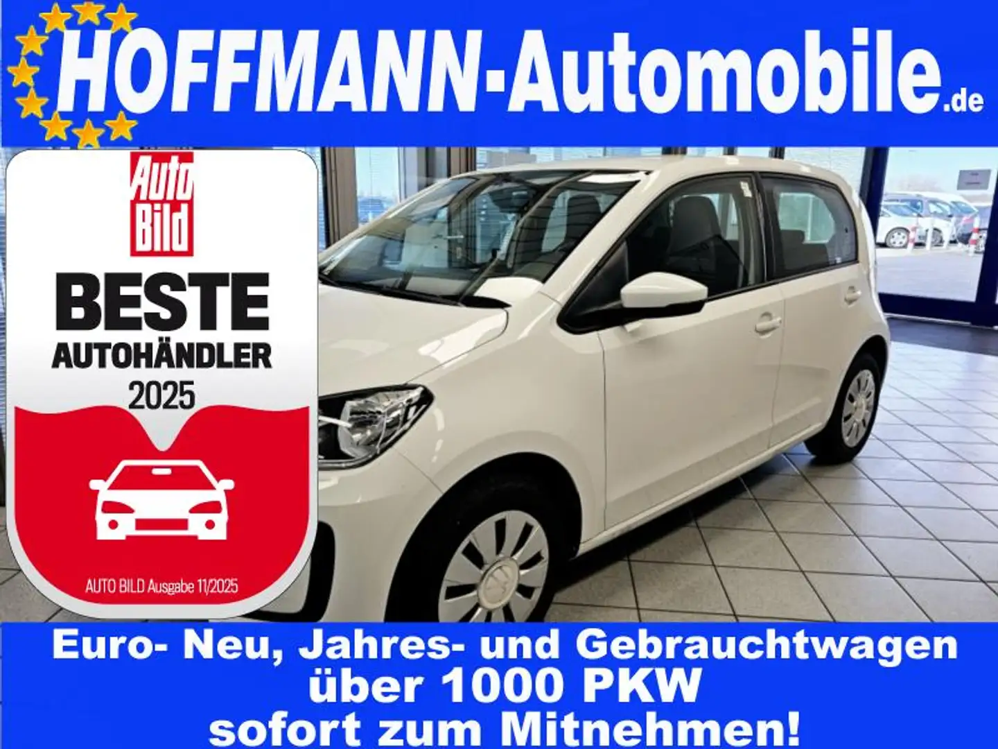 Volkswagen up! move up! PDC,Klimaanlage,BT,4-türig Weiß - 1