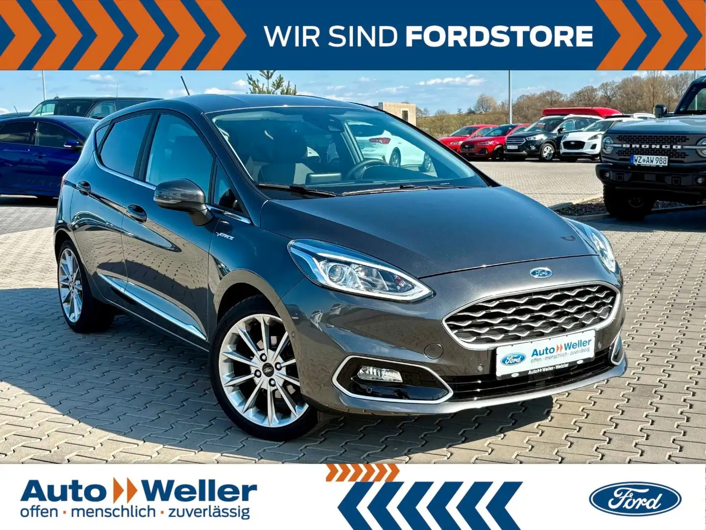 Ford Fiesta Vignale 1.0 EcoBoost B&O 1.Hand ! Grigio - 1