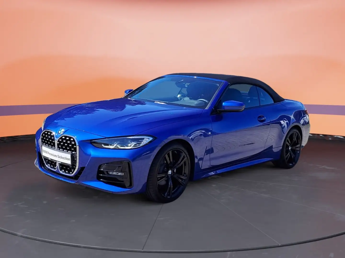 BMW 420 i Cabrio M Sport Sport Aut. Klimaaut. HIFI Blauw - 2