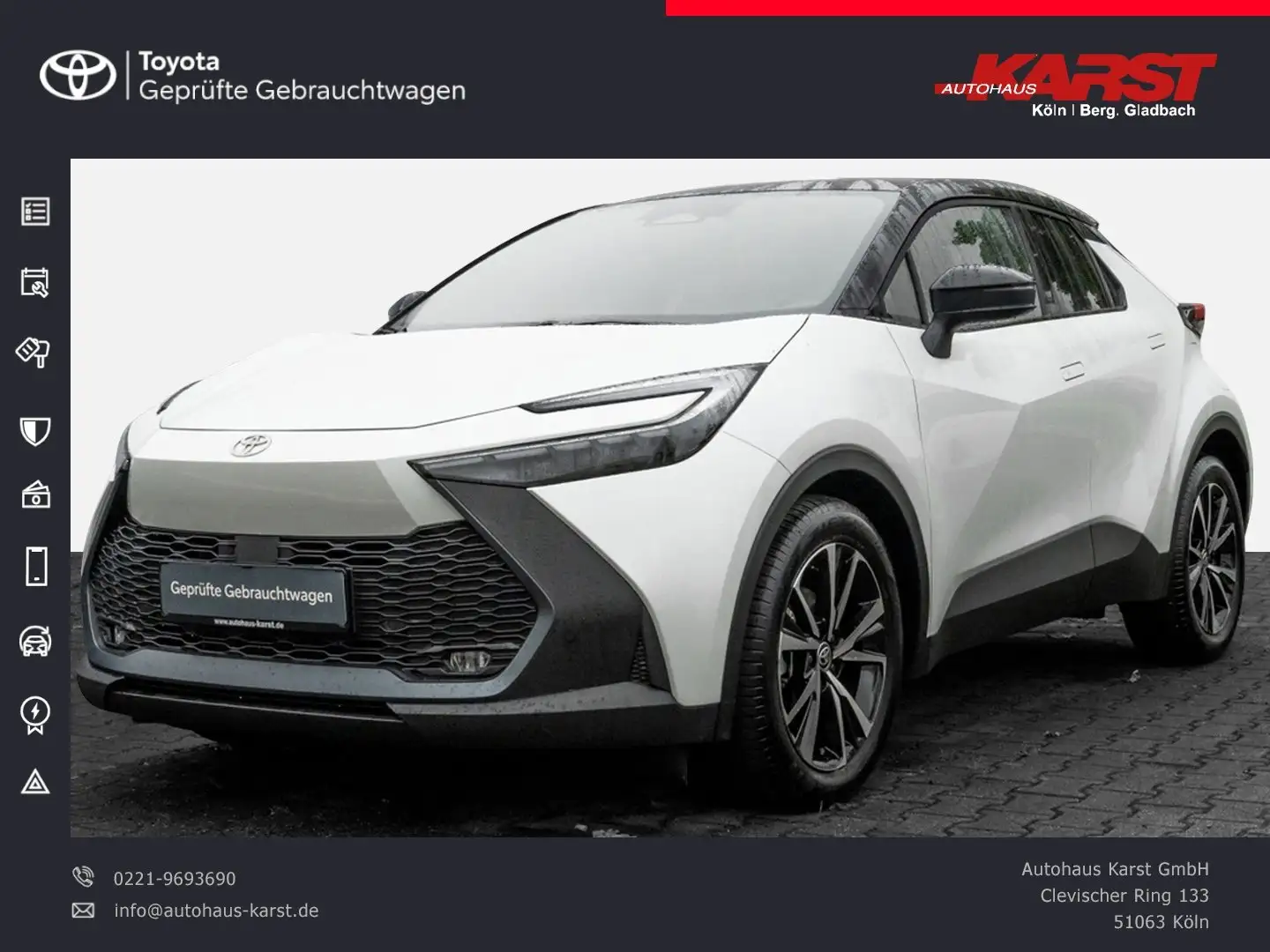 Toyota C-HR - 1.8 l Hybrid  4x2CVT Technik Paket Weiß - 1