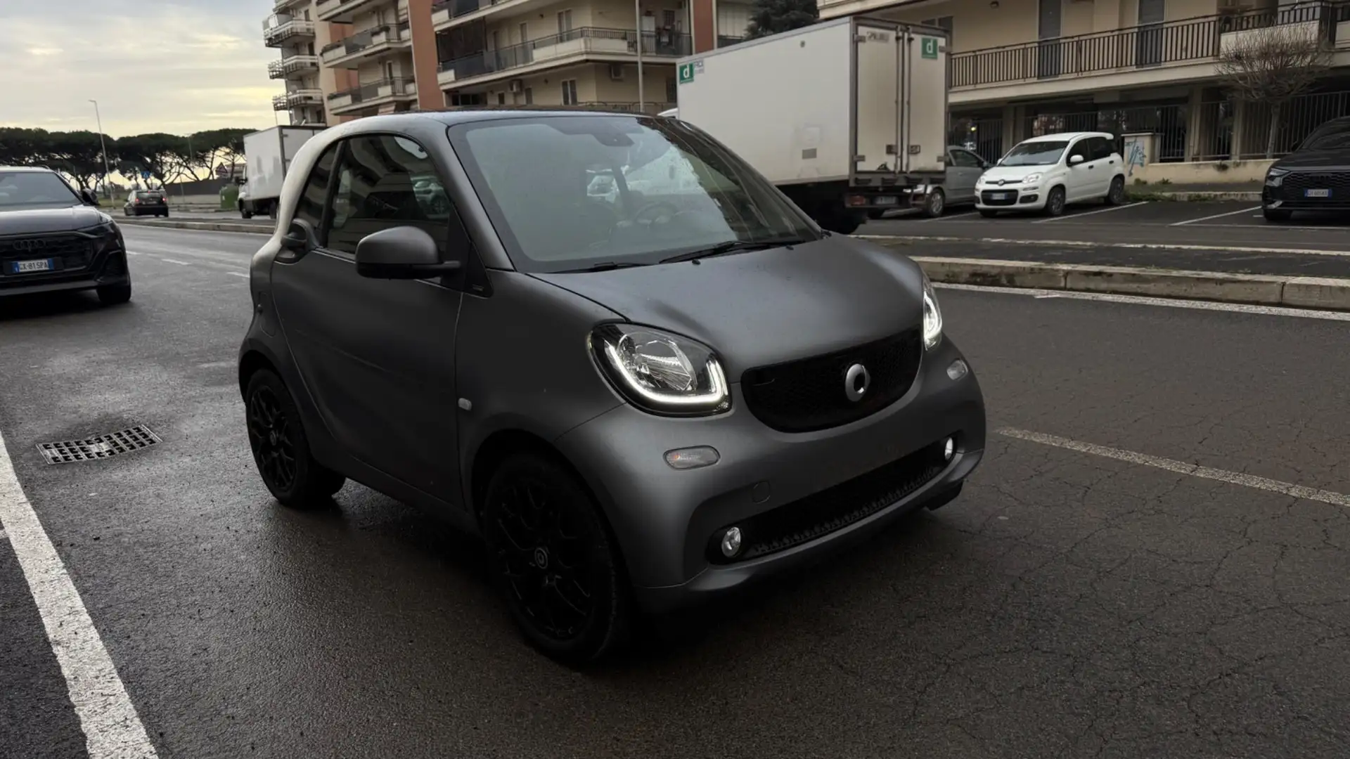 smart forTwo 90 0.9 Turbo Passion LED PANORAMA CERCHI 16 PDC SE Grigio - 2