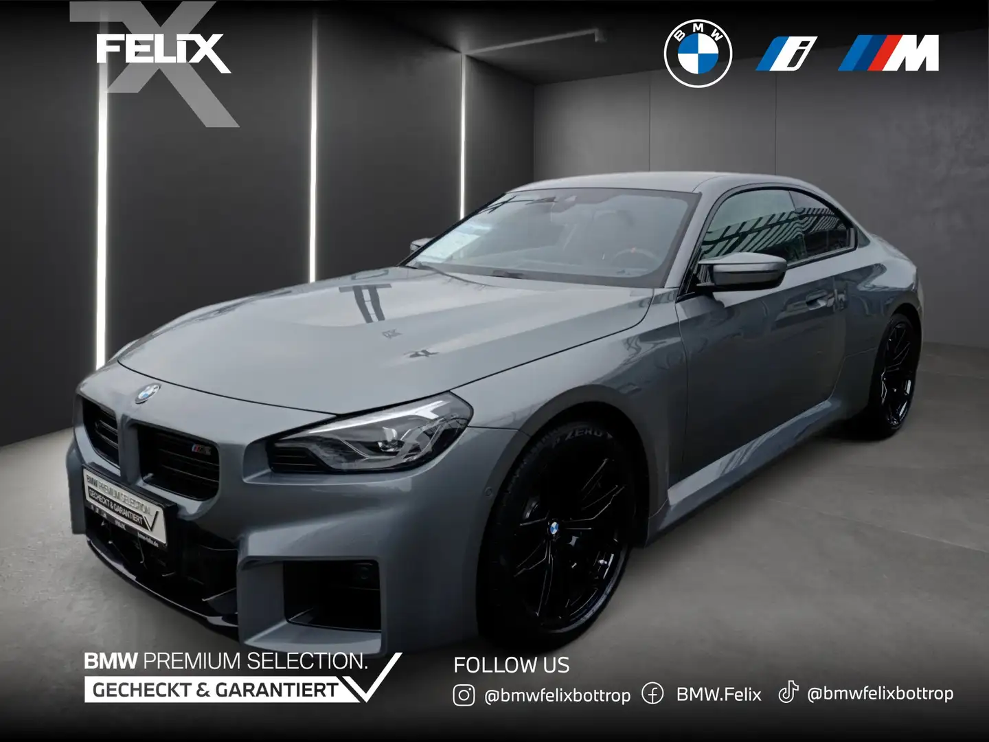 BMW M2 Coupé FACELIFT/LCI+480PS+LIVE COCKPIT PRO+HEAD UP Gris - 1