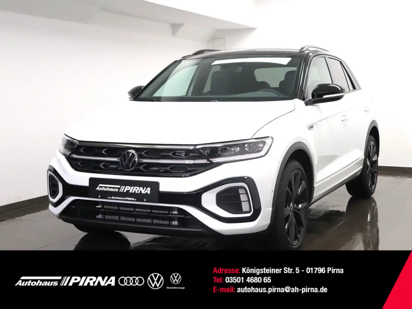 Volkswagen T-Roc 1.5 TSI DSG R-line Matrix NAVI ACC Weiß - 1