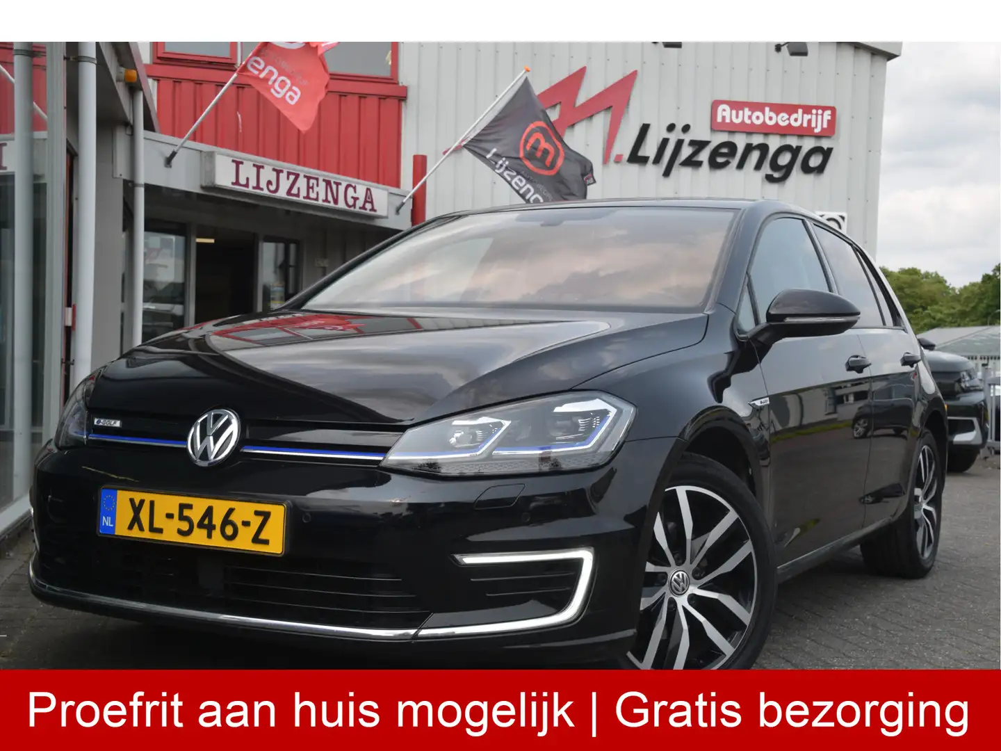 Volkswagen e-Golf e-Golf Clima l Cruise l Leder l LED l LMV l PDC Zwart - 1