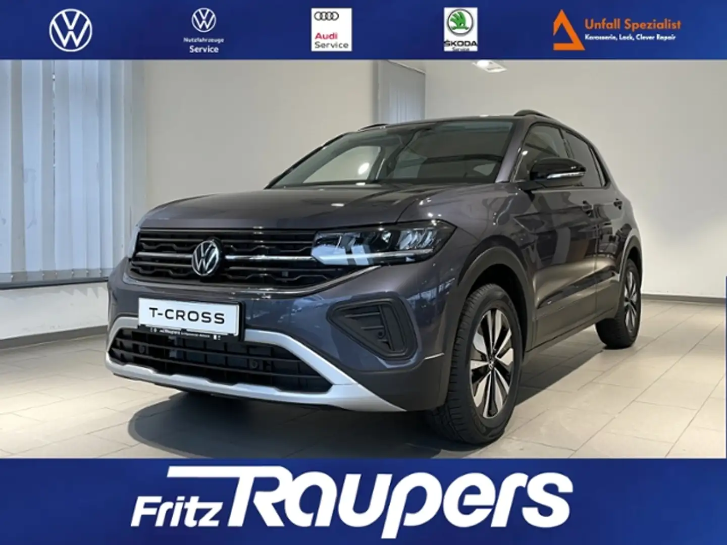 Volkswagen T-Cross 1.0 DSG GOAL +ALLWETTER+KAMERA+NAV Grau - 1