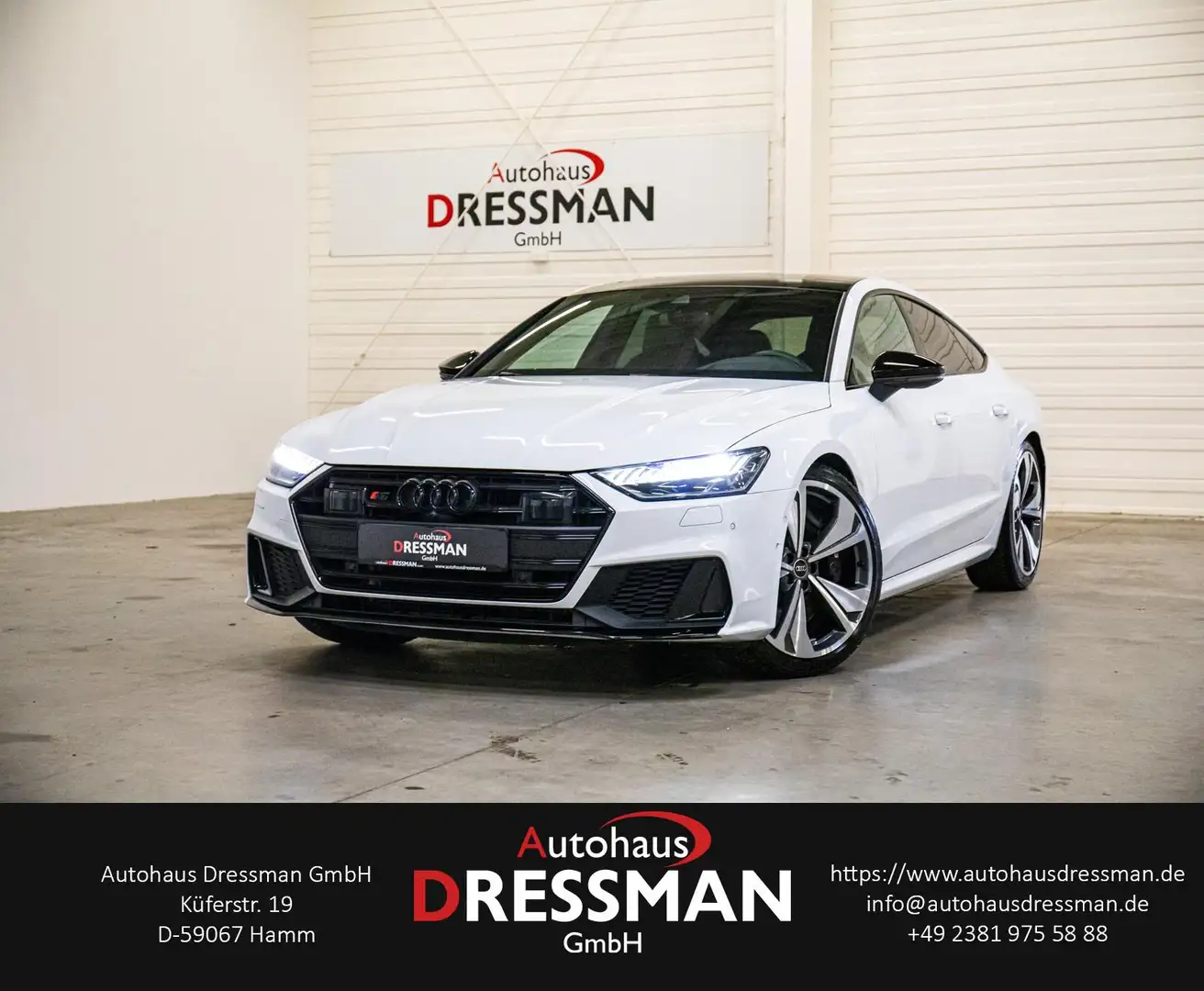 Audi S7 3.0 TDI q. MATRIX PANO B&O ACC NACHTSICHT 360 Белый - 1
