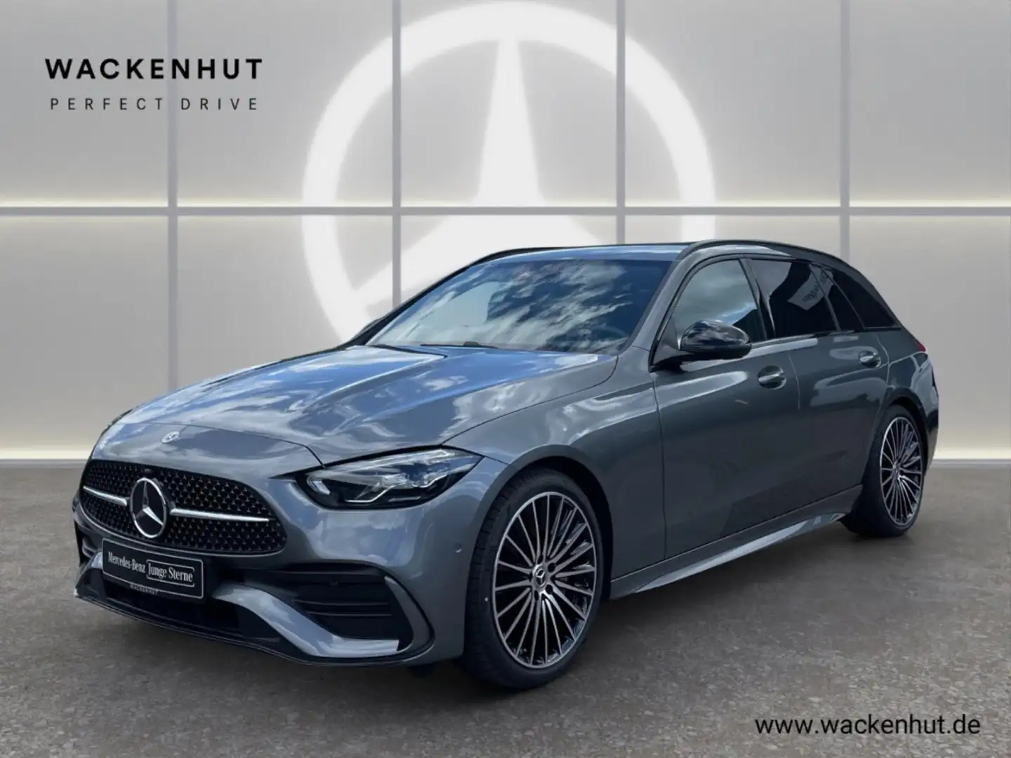 Mercedes-Benz C 300 d T AMG ADVANCED PLUS+AHK+NIGHT+STHZG+RFK Gris - 1