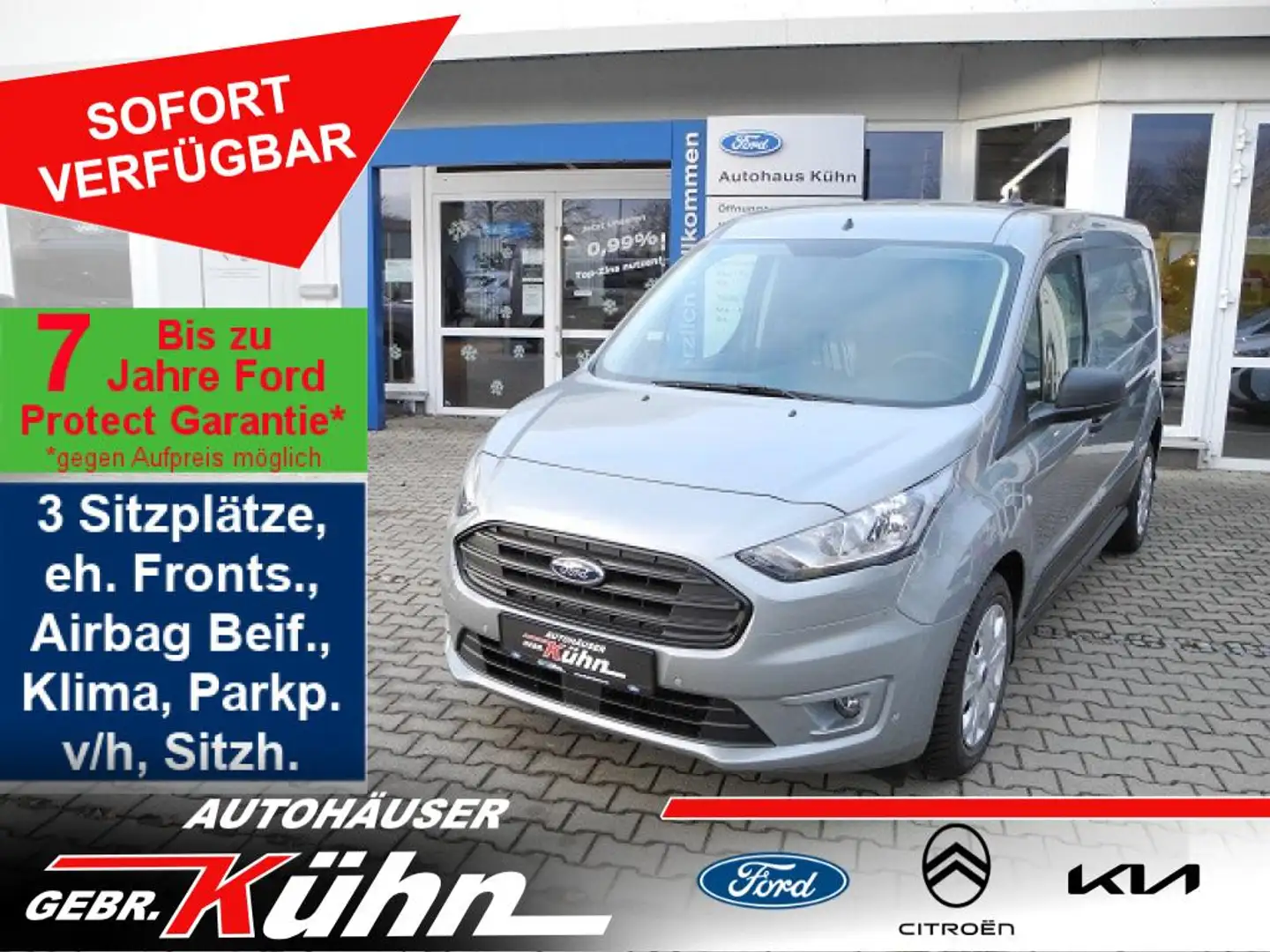 Ford L2 Trend - 3 Sitzer, Allw., PDC, beh. Fronts. Silber - 1