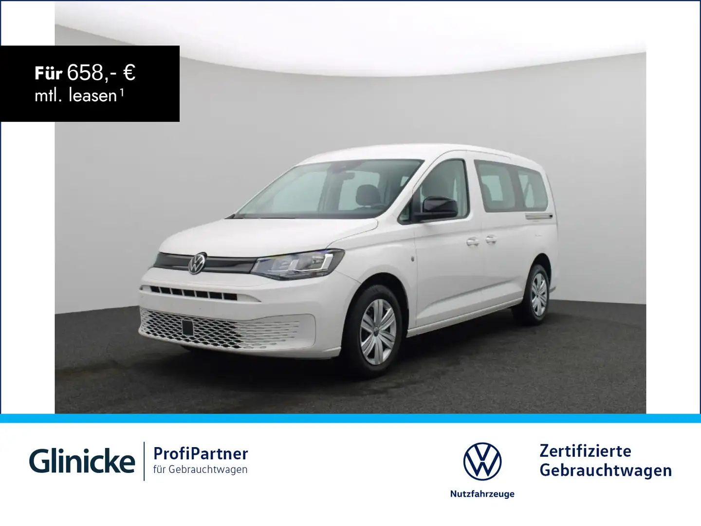 Volkswagen Caddy 2.0 TDI DSG Heckausschnitt Climatroni Blanc - 1