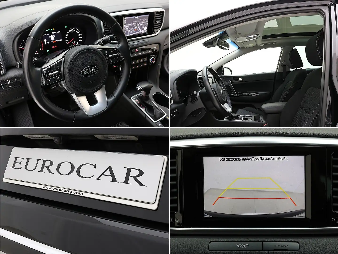 Kia Sportage 2.0 CRDI AT8 AWD Mild Hybrid Energy TETTO APRIBILE Nero - 2