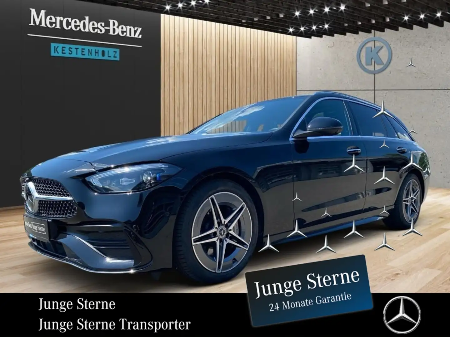 Mercedes-Benz C 200 d T-Modell *AMG*AHK*MEMO*PANO*360°*HEADUP* Schwarz - 1