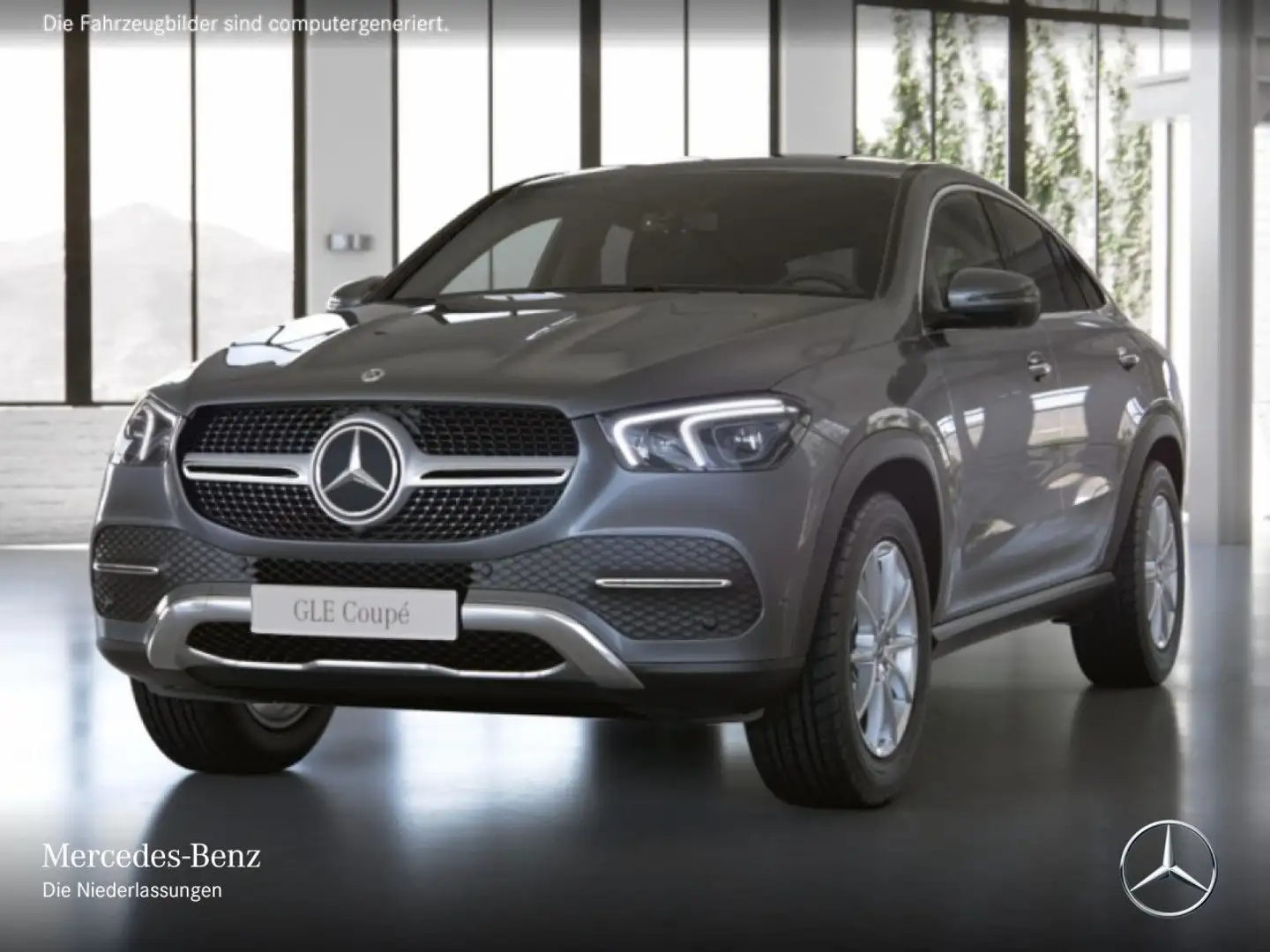 Mercedes-Benz GLE 350 e Coupé 4M 360+MULTIBEAM+HUD+SPUR+TOTW+9G Grijs - 2